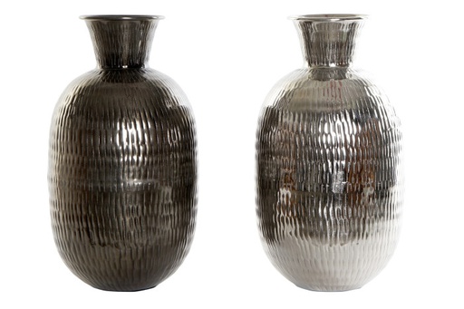 [DEIT210612] DECO AL-175245 VASE ALUMINIUM 25X25X46 2 MOD.
