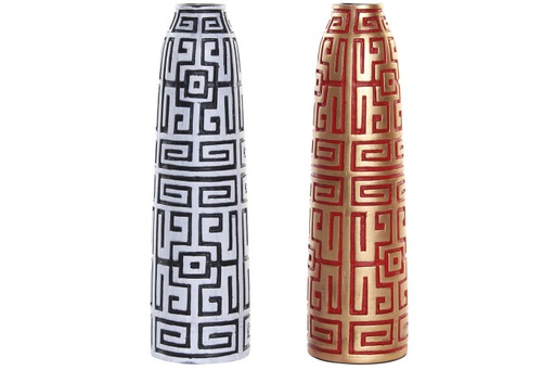 [DEIT210718] DECO LD-182220 VASE RÉSINE 10X10X36 ORIENTAL DORÉ 2 MOD.