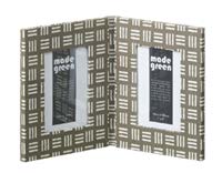 [DEPL191109] DECO P/FRAME DBL WEAVE H75XW100MM COT BRN/CRM 100% RECYCLED COTTON INSERT 