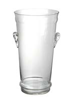 [DEPL191121] DECO VASE CHARLES H400X220MM GLS CLR GLASS
