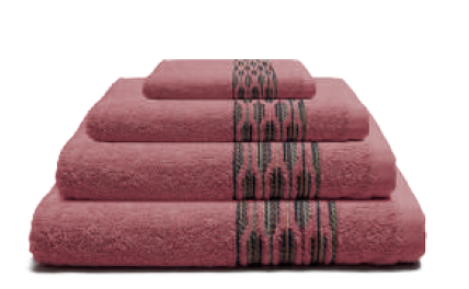 [LLTL200438] LL SERVIETTE INCENSO 70X140 ROSE 100% COTON