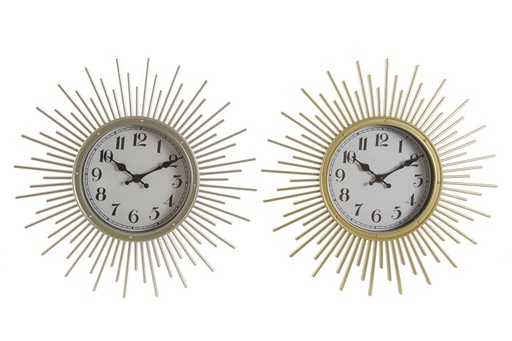 [DEIT210260] DECO RE-176320 HORLOGE PP VERRE 35,6X4X35,6 SOLEIL 2 MOD