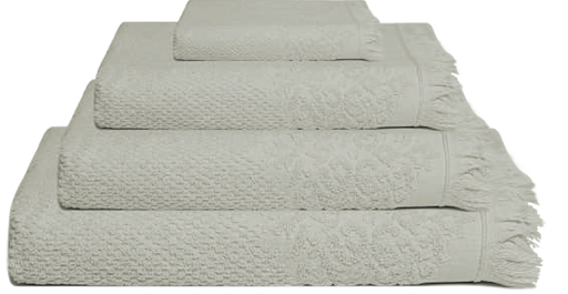 [LLTL230362] LL TL SERVIETTE JASMINE 100X150 PERLE 100% COTON