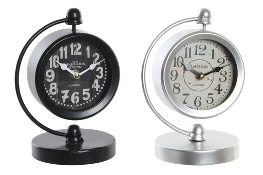 [DEIT230614] DECO RE-187965 HORLOGE POSER FER VERRE 16X12X21 2 MOD.