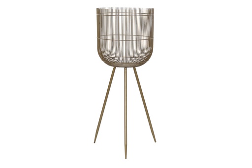 [DEIT230535] DECO MC-191557 POT METAL 34,5X34,5X87 DORADO