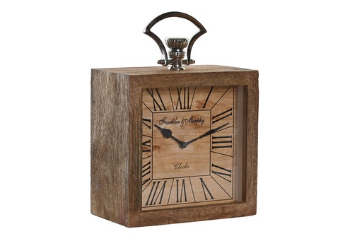 [DEIT230626] DECO RE-200967 HORLOGE POSER ALUMINIUM MANGUE 22,5X13X32,5