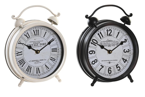 [DEIT230628] DECO RE-203758 HORLOGE POSER FER VERRE 21X6,5X27 2 MOD.