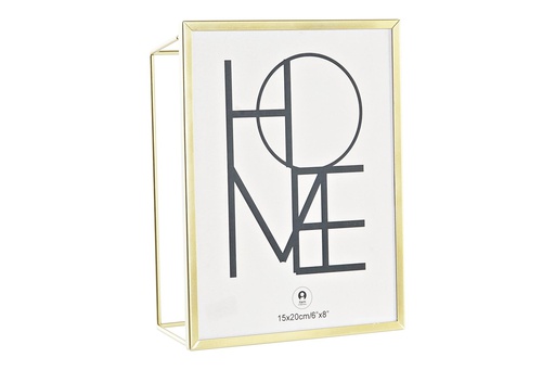 [DEIT230565] DECO MF-199692 CADRE PHOTO 15X20 METAL VERRE 15,5X6X20,5 DORE