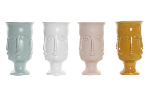 [DEIT230376] DECO JR-192854 VASE GR S 14,5X14,5X26 FACES 4 MOD.