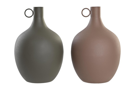 [DEIT230345] DECO JR-201036 VASE ALUMINIUM 23X23X38,5 POIGNEE 2 MOD.
