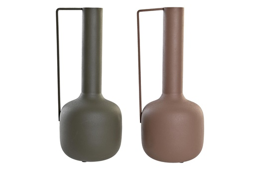 [DEIT230348] DECO JR-201040 VASE ALUMINIUM 16X16X38 POIGNEE 2 MOD.
