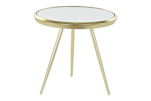 [DEIT230385] DECO MB-185960 TABLE CAFE ACIER MIROIR 50X50X48 MAT DORE