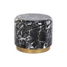 [DEIT230393] DECO MB-201247 TABLE AUXILIAIRE FER 50X50X45 IMITATION MARBRE