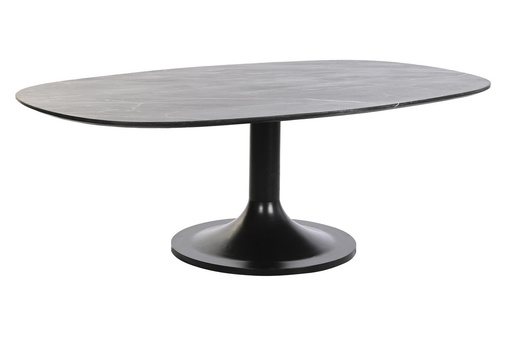 [DEIT230395] DECO MB-201493 TABLE CAFE METAL MARBRE 120X70X39 NOIR
