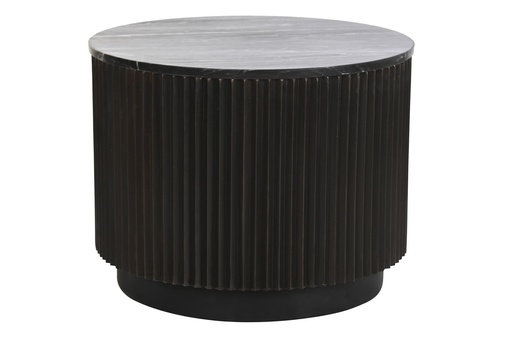 [DEIT230396] DECO MB-201495 TABLE CAFE METAL MARBRE 61X61X47,5 NOIR