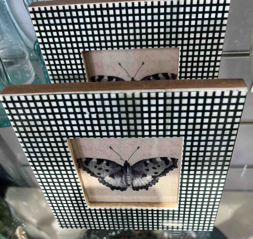 [DESO230604] DECO CADRE PHOTO PAPILLON NOIR 10x10cm