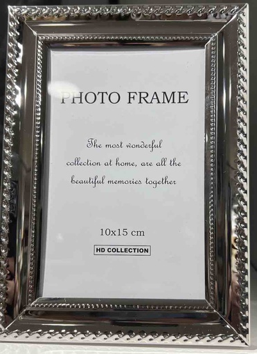 [DESO230609] DECO CADRE PHOTO ARGENTE NICKEL 10x15cm