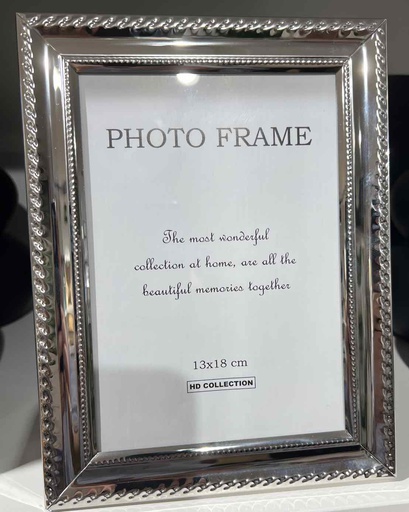[DESO230610] DECO CADRE PHOTO ARGENTE NICKEL 13x18cm