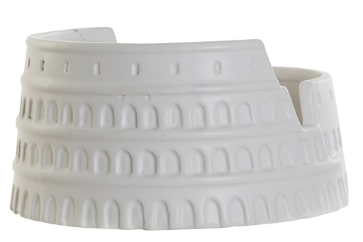 [DEIT231106] DECO LD-178032 VASE CERAMIQUE 20X20X10 COLISEE BLANC